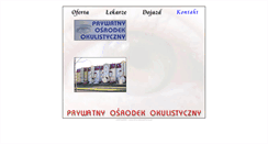 Desktop Screenshot of okulista.naszastrona.pl